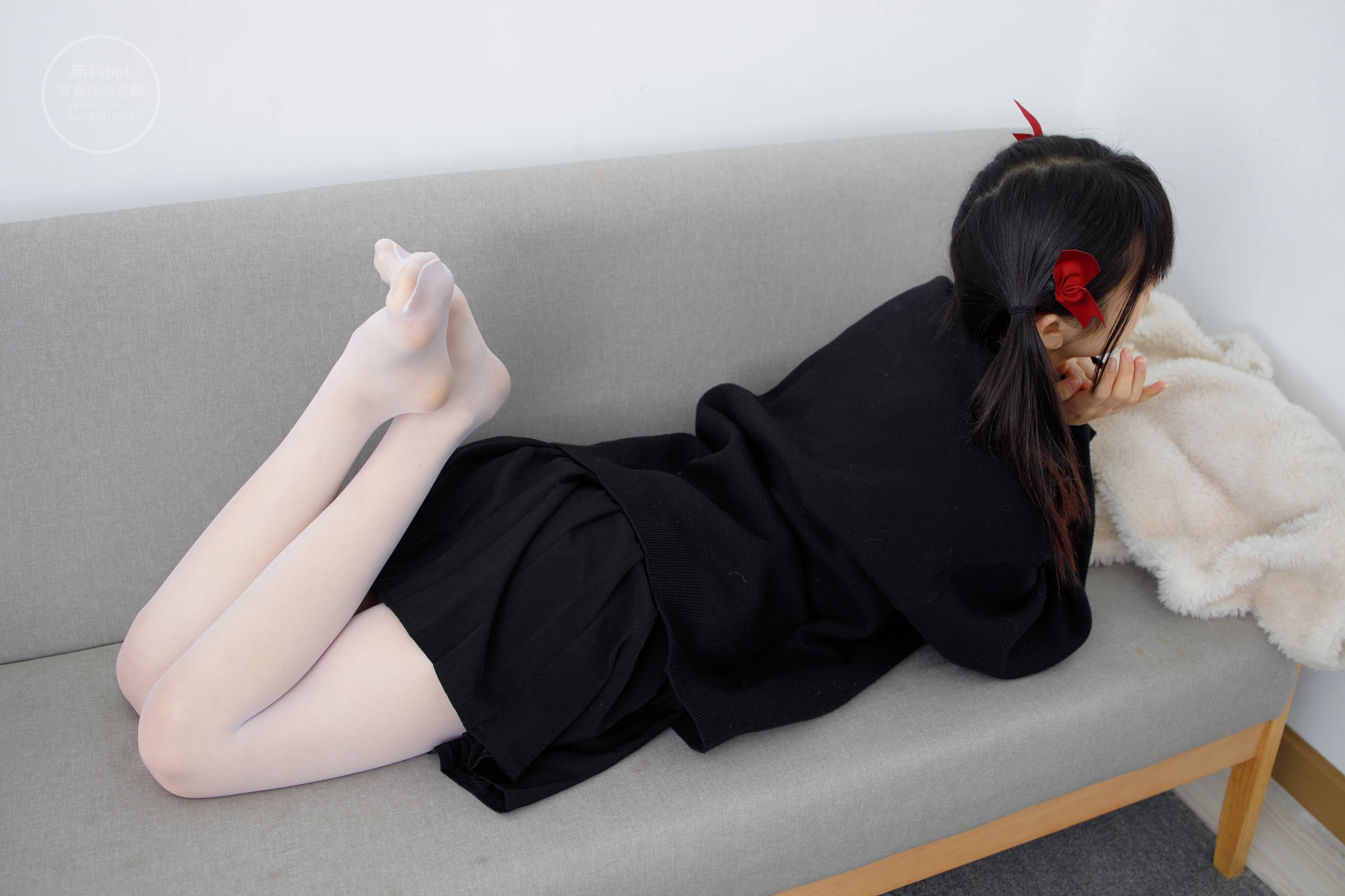 森萝财团 有料 NO.020 小奶糕Milky 双马尾美少女的白丝美腿 [86P]插图2